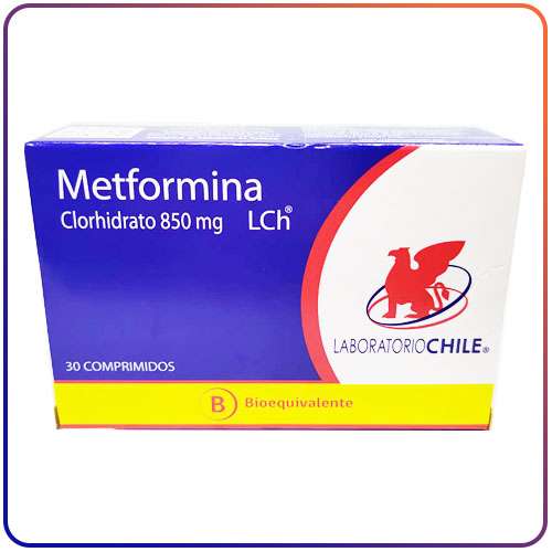 METFORMINA CLORHIDRATO 850 MG x 30 COMPRIMIDOS